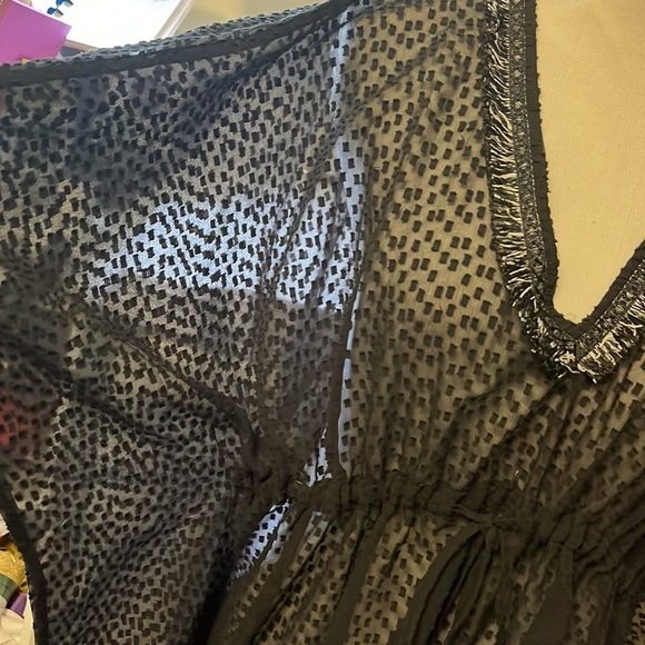 Steve Madden swim cover-up, one size fits, most, adjustable waist, deep V-neck - Picture 5 of 9